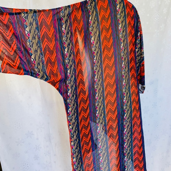 Forever21 Aztec Boho Kimono S - Picture 6 of 7